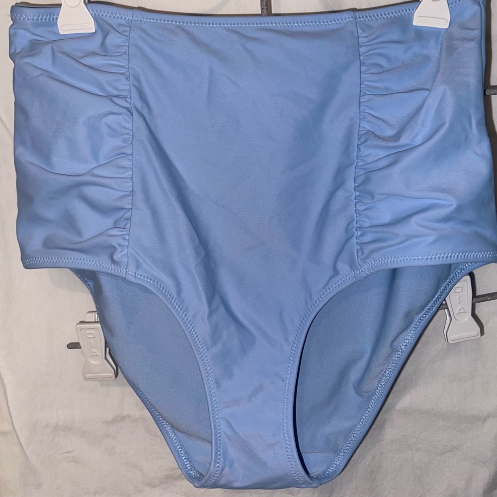 Bright Blue Aerie High Waist Bottoms